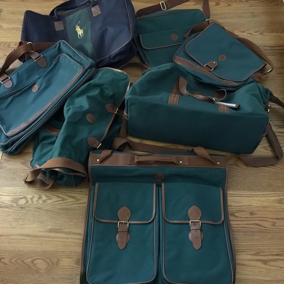 Vintage Polo Ralph Lauren Duffle Bags Luggage Lot - Picture 8 of 8